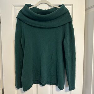 Sundance Green Cashmere Cowl Neck Sweater